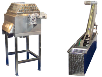 rotary drum sieve RBS and screw screen ScreenHelix