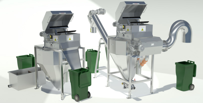 Integrated mechanical pretreatment with rackings press