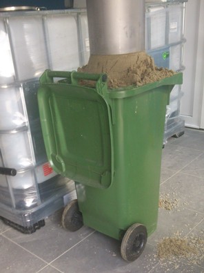 Separated sand